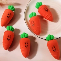 1pack cute carrots rubber eeraser lovely pencil rubber eraser student prizes gift stationery officeschool supplies dropshipping