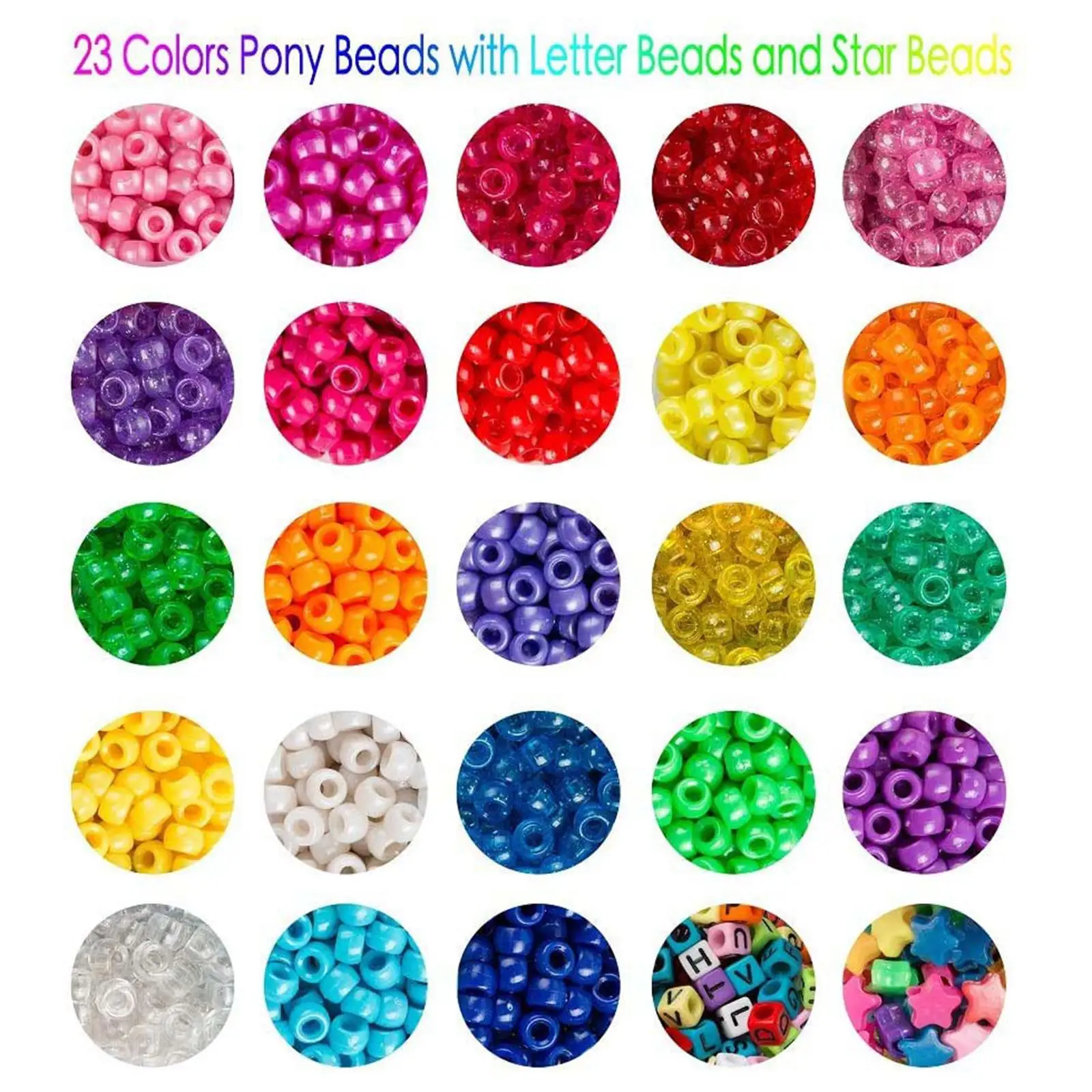 

Glass Beads Alloy Kit for DIY Bracelets Jewelry Making Finding Supplies