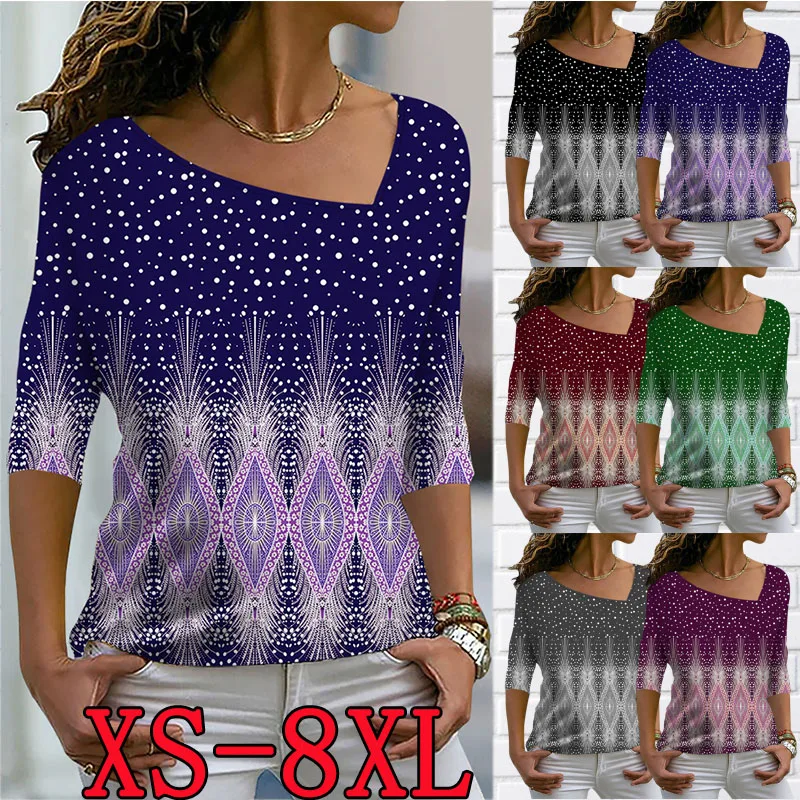 

Женские модные элегантные топы R осень-зима, дизайнерская футболка с принтом, футболка с V-образным вырезом в простом стиле, женская футболка