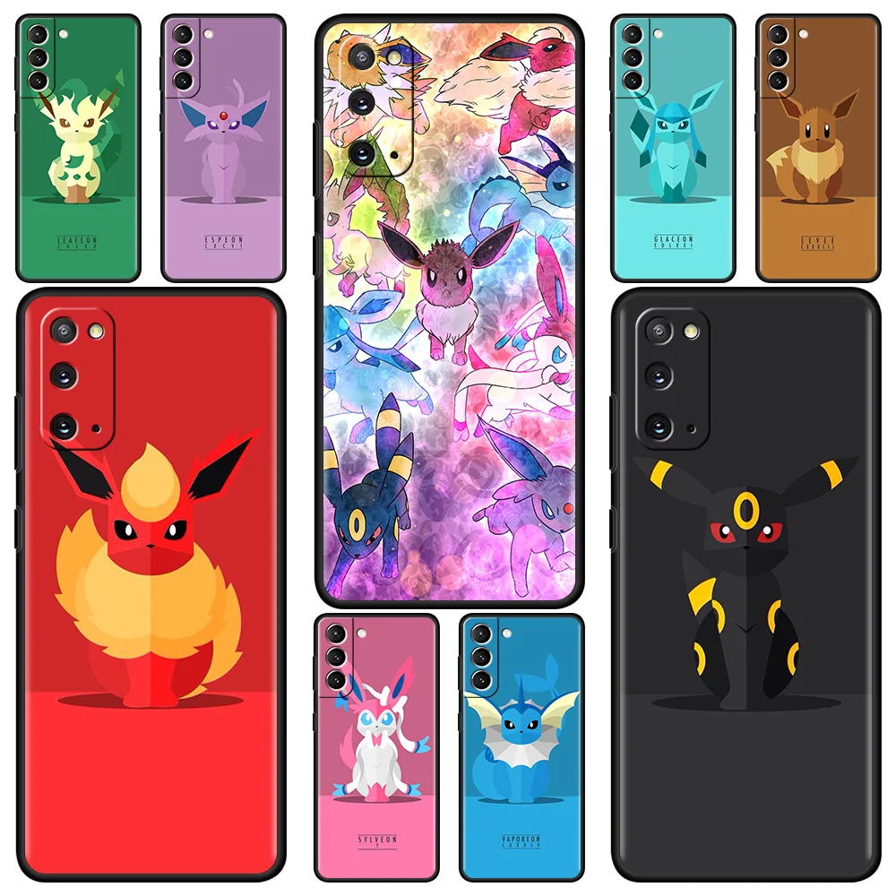 

Pocket Monster Case For Samsung Galaxy S20 FE S22 S21 Ultra S10 S9 S8 Plus S10e S7 Edge Phone Cover Black Silicone Coque Lunda
