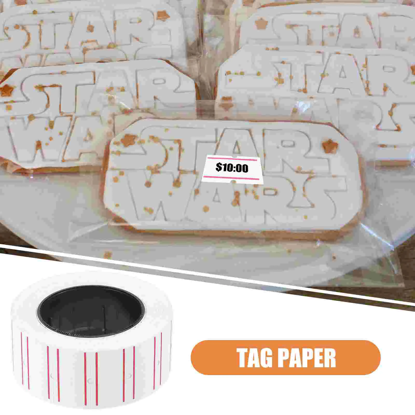 30 рулонов этикеток для контейнеров пищевых продуктов наклейки однорядные