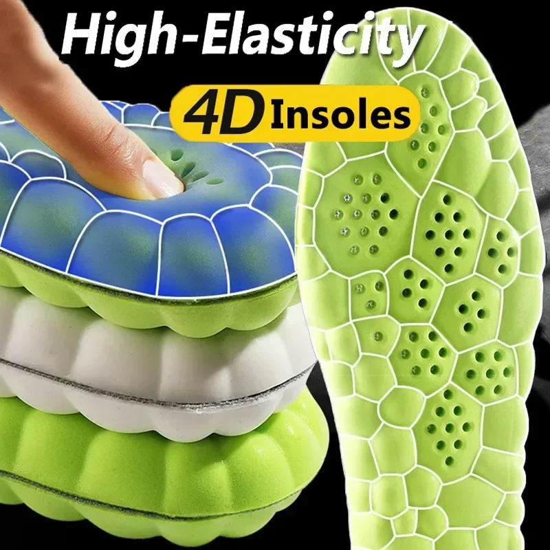 

Latex Sport Insoles Soft High Elasticity Shoe Pads Breathable Deodorant Shock Absorption Cushion Arch Support Insole Men Women
