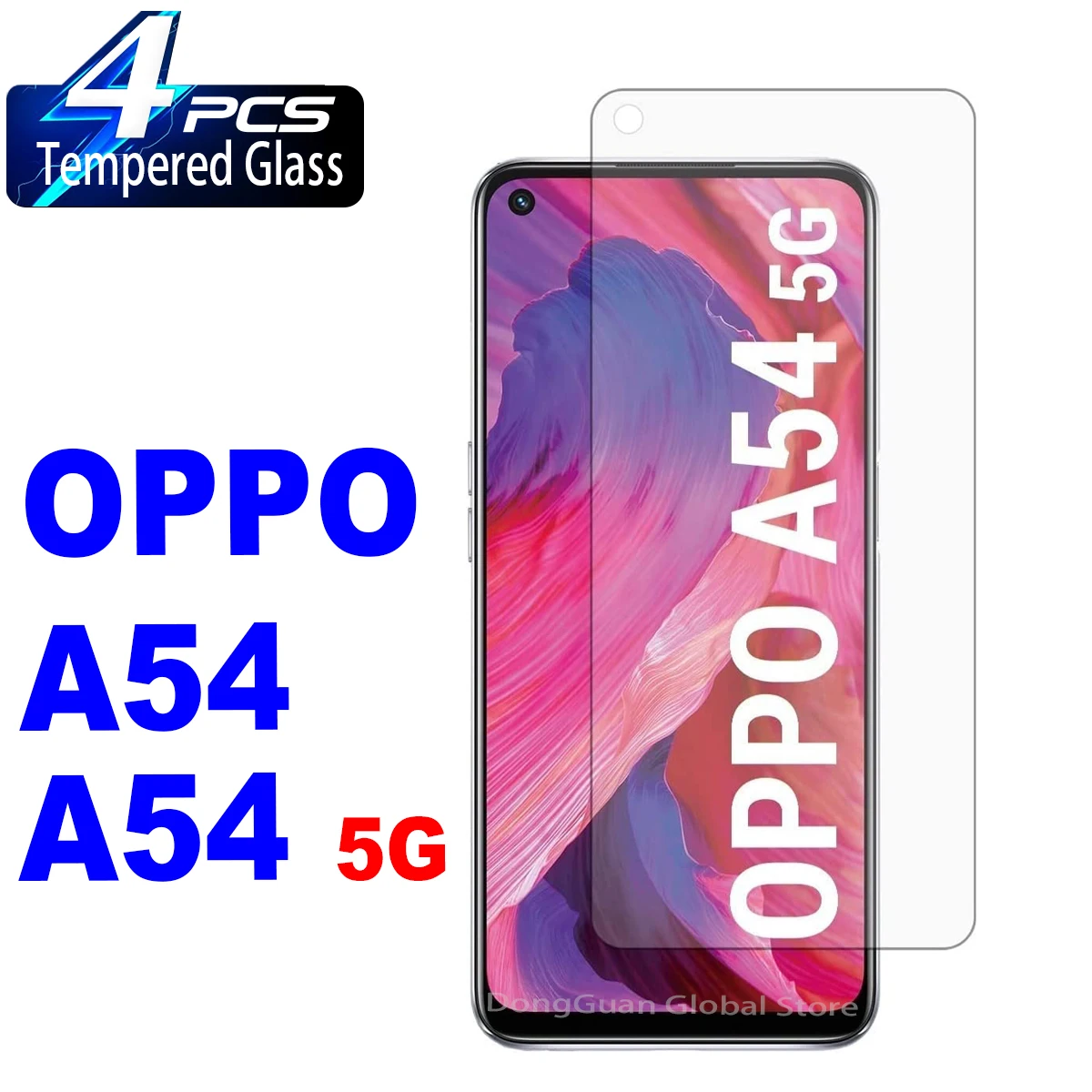 Для OPPO A54 5G 4G закаленное стекло защитная пленка для экрана