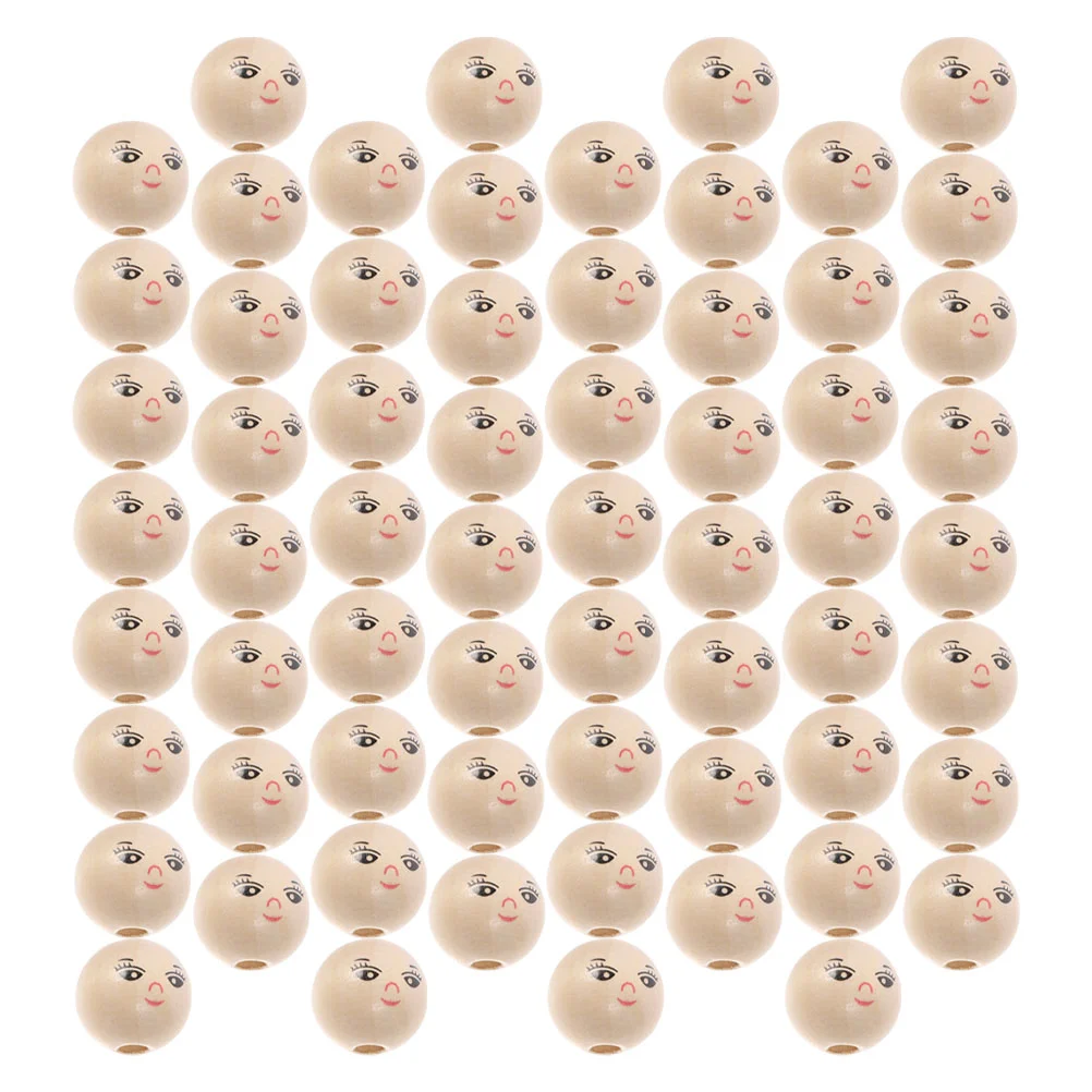 

120 Pcs Wooden Beads Crafts Kids Unfinished Jewelry Making Natural Child Bracelets