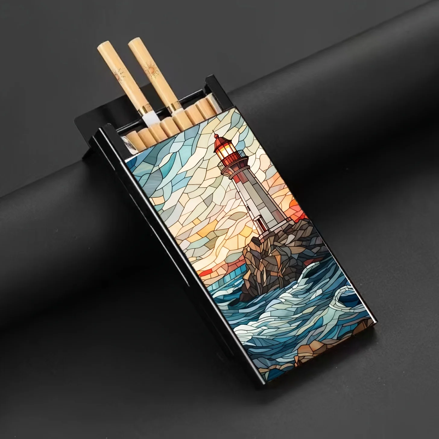 Мужская и женская алюминиевая сигарета модель 100 мм ультратонкая идеальный