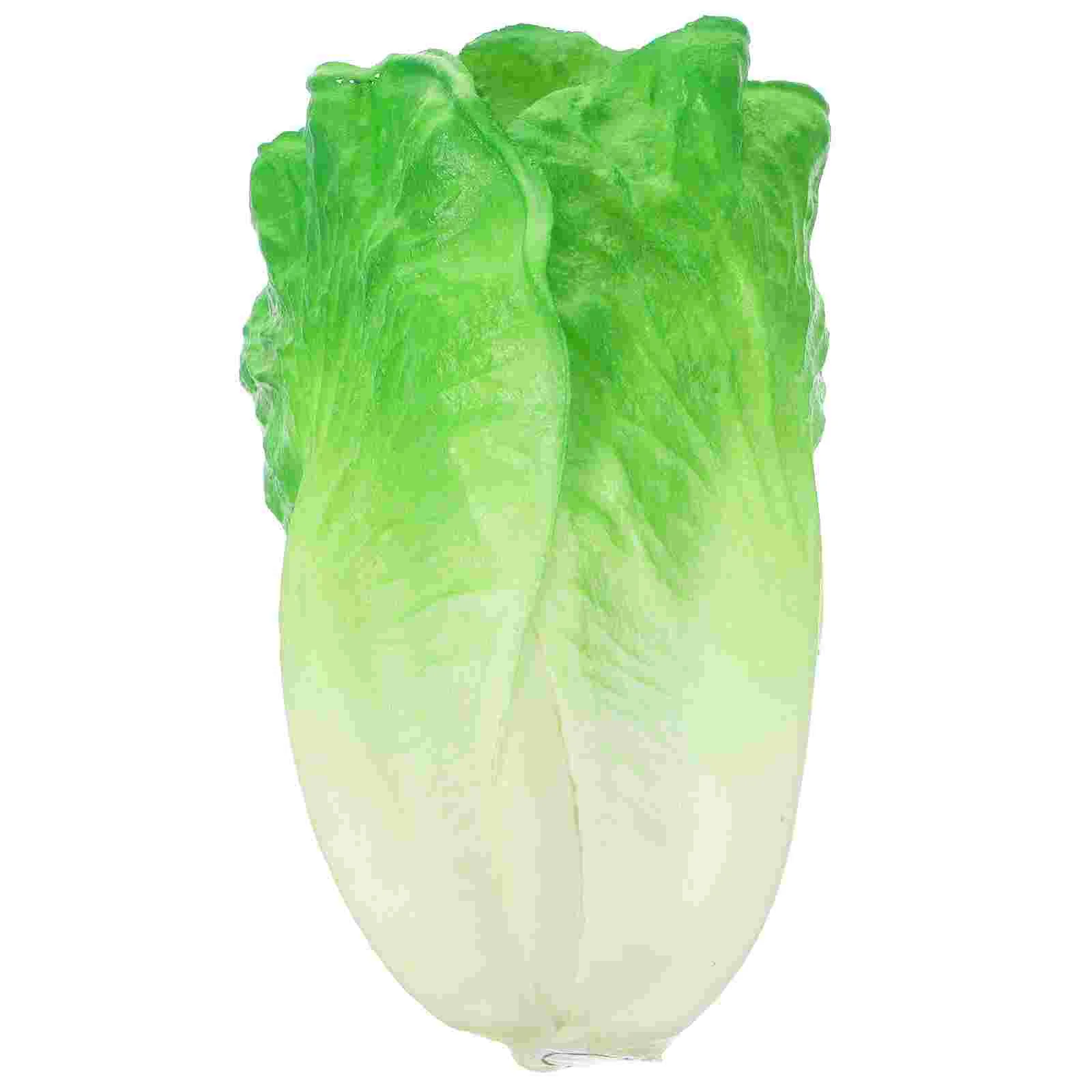 

Simulation Vegetable Ornament Farmhouse Decoration Fake Lettuce Pretend Play Toy