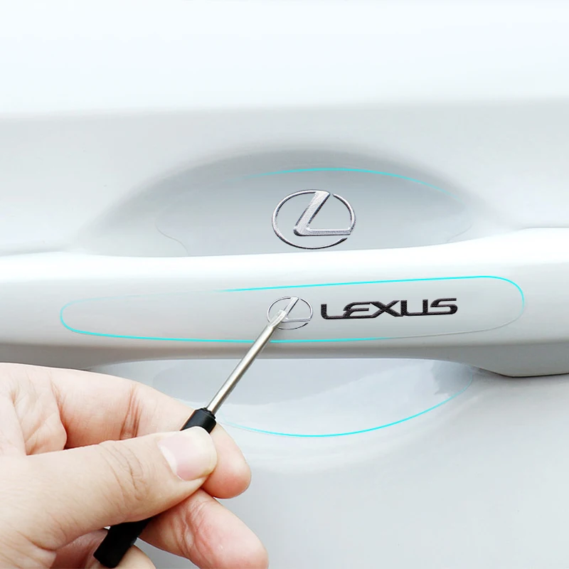 

8pcs Car Transparent Anti Scratch Protection Sticker Flim Door Handle Decor Decals For Lexus IS250 IS300 RX330 RX350 RX300 GS300