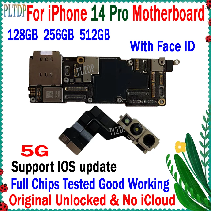 

Original Unlocked For iPhone 14 PRO Mainboard Full Chips 100% Tested logic board For iPhone 14 pro Motherboard 128GB 256GB 512GB