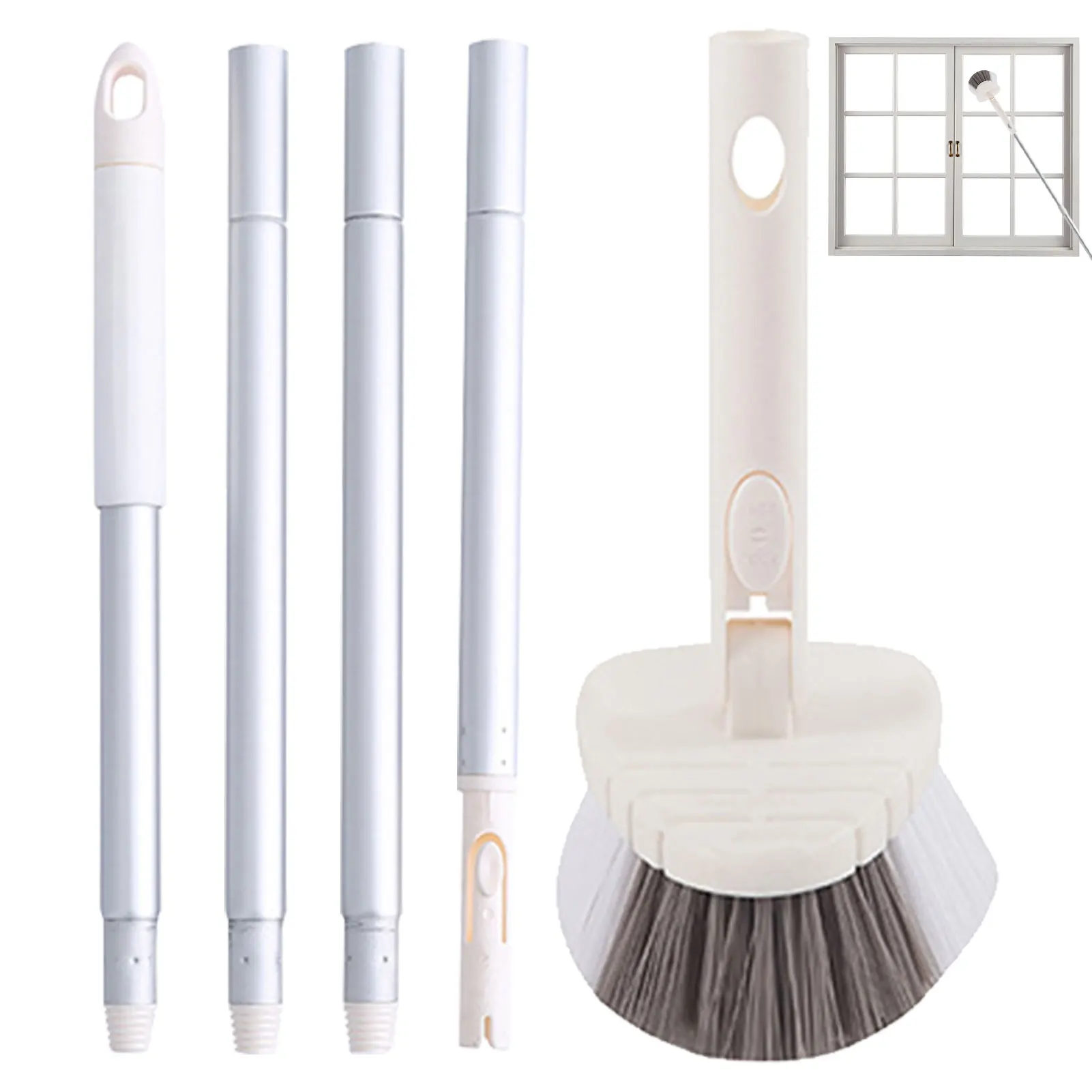 

Tub Tile Cleaner Brush Spin Cleaning Brushes Long Handle Baseboard Shower Tub Tile Brush For Easily And Quickly Clean Every