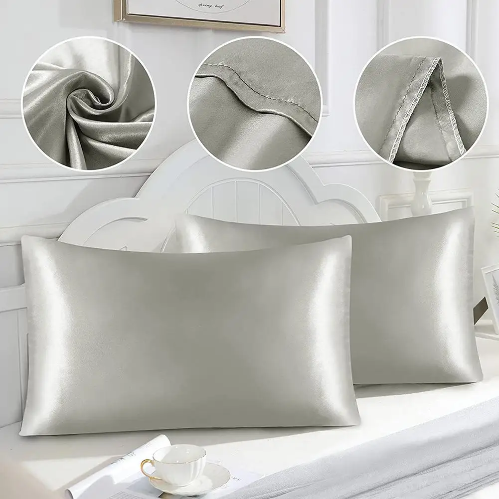 

Silky Soft Breathable Pillow Cases With Envelope Closure Wrinkle Fade Stain Resistant Pillowcase Gifts For Women Men 51x 66/76cm