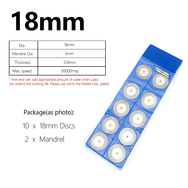 16/18/20/22/25/30 мм Мини роторный инструмент Дисковые пилы режущие диски Алмазные диски оправки для большинства роторных силовых и воздушных инструментов