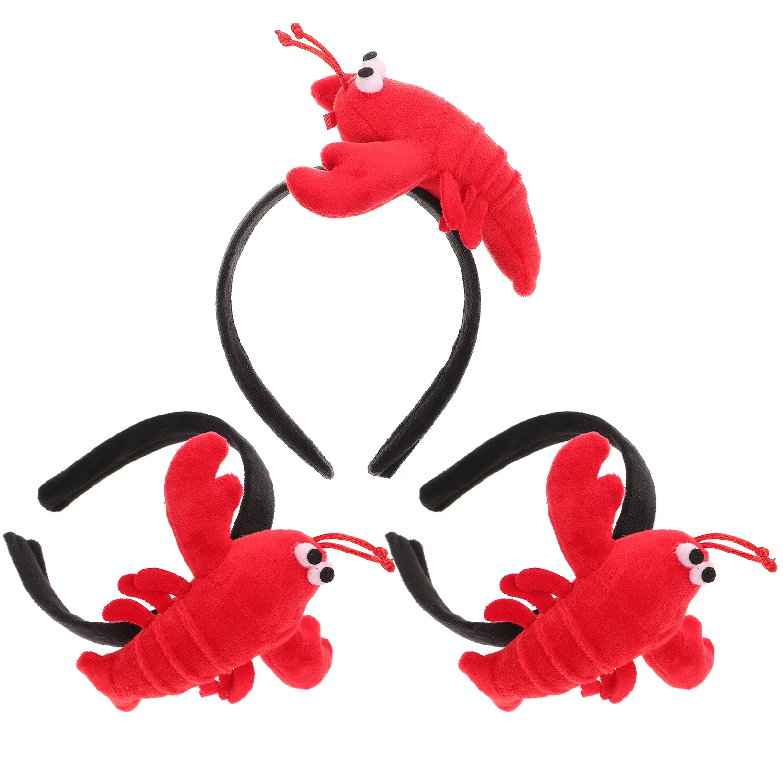 

Набивная повязка на голову Crayfish, головной убор с рисунком из искусственных волос, необычная забавная одежда для ролевых игр