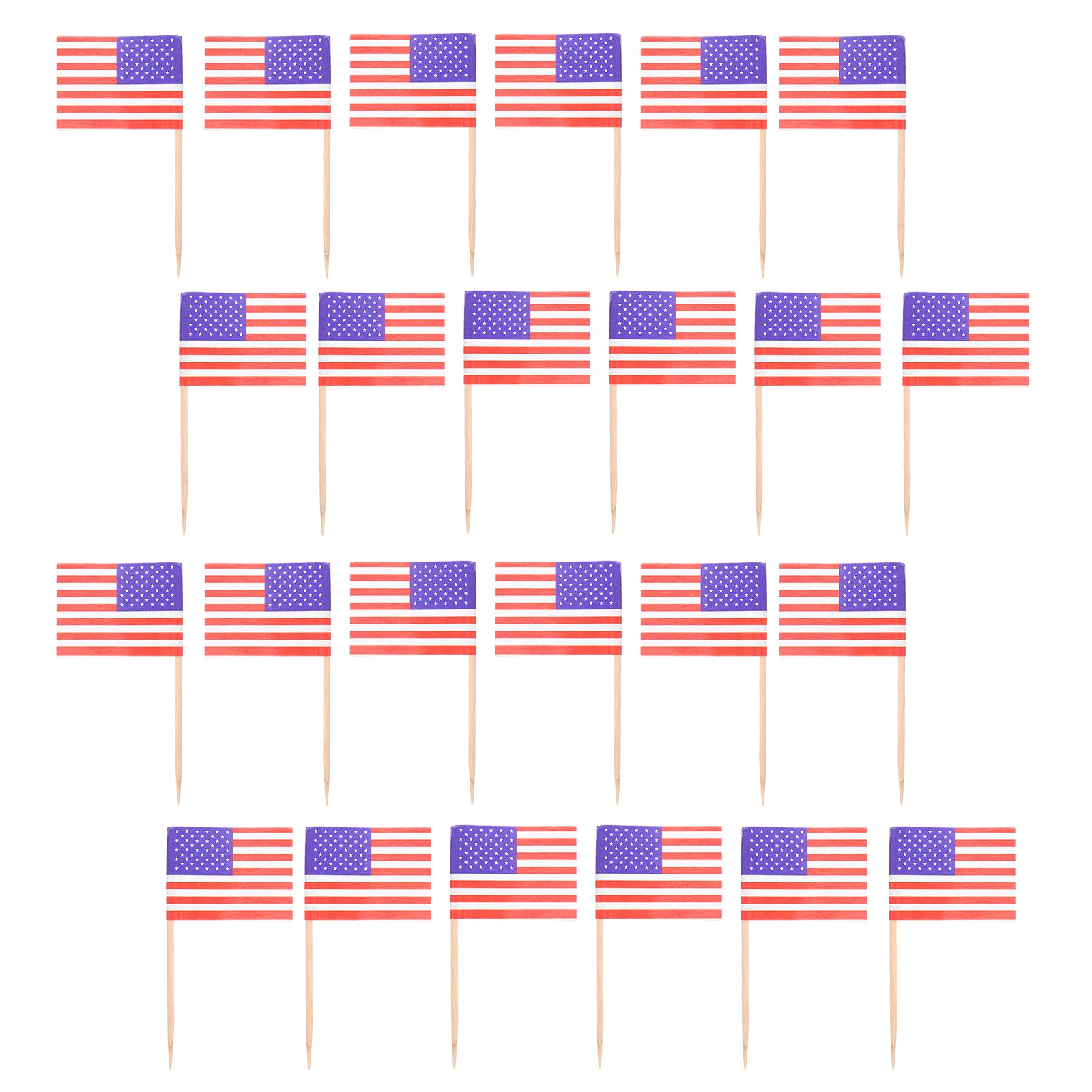 

Flag American Cupcakeflags Picks Toothpick Decor Toothpicks July4Th Stick Us Decorations Cocktail Toppers Miniusa Birthday Day