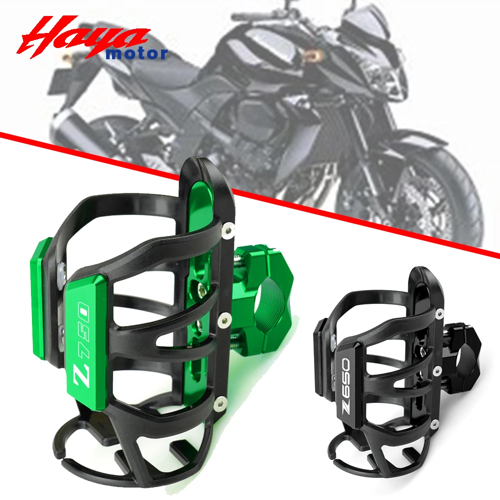 

New For KAWASAKI Z650 Z750 Z800 Z 650 750 800 Universal Motorcycle CNC Water Drink Cup Beverage Bottle Cage Holder Sdand Mount