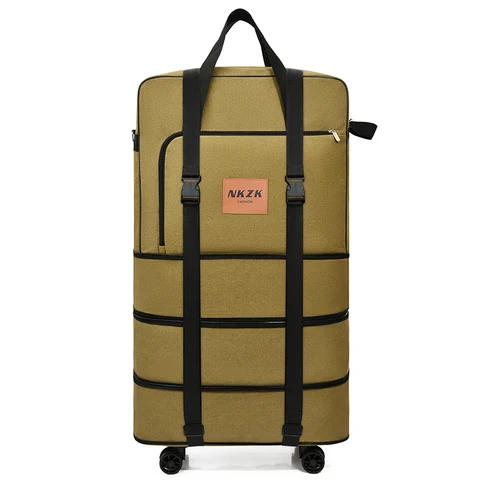 Большая вместительная воздушная сумка-рюкзак, водонепроницаемый складной, расширяемый с универсальными колесами, сумка для хранения, дорожная сумка для багажа