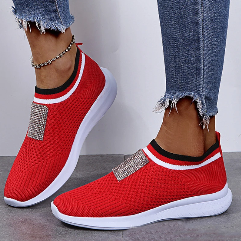 

Women Casual Shoes Fashion Breathable Thick Bottom Cozy Walking Jogging Mesh Flat Sneakers Wedge Loafers Sapatos Femininos
