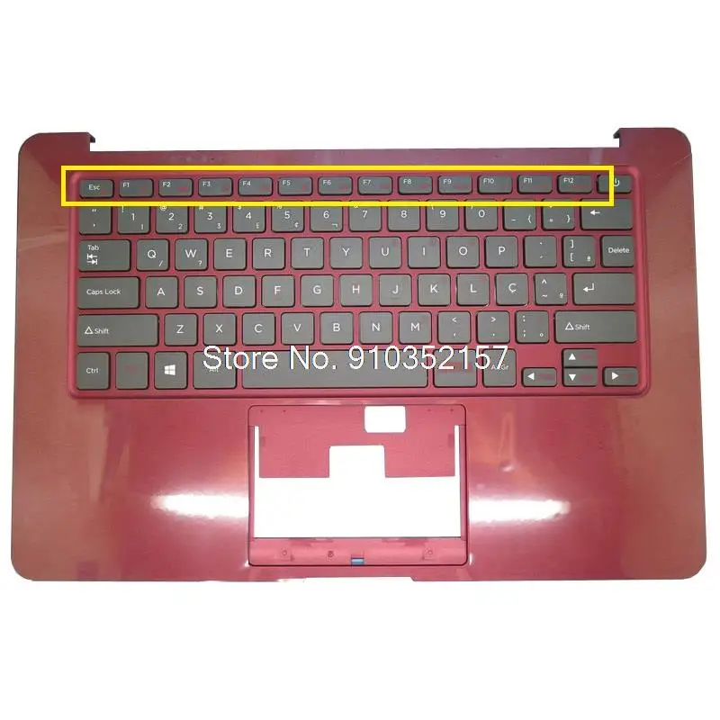 Красная подставка для рук и серая клавиатура Positivo Motion Q232A Plus Q432A H003-51 YMS-0075-F D1459L H003-33