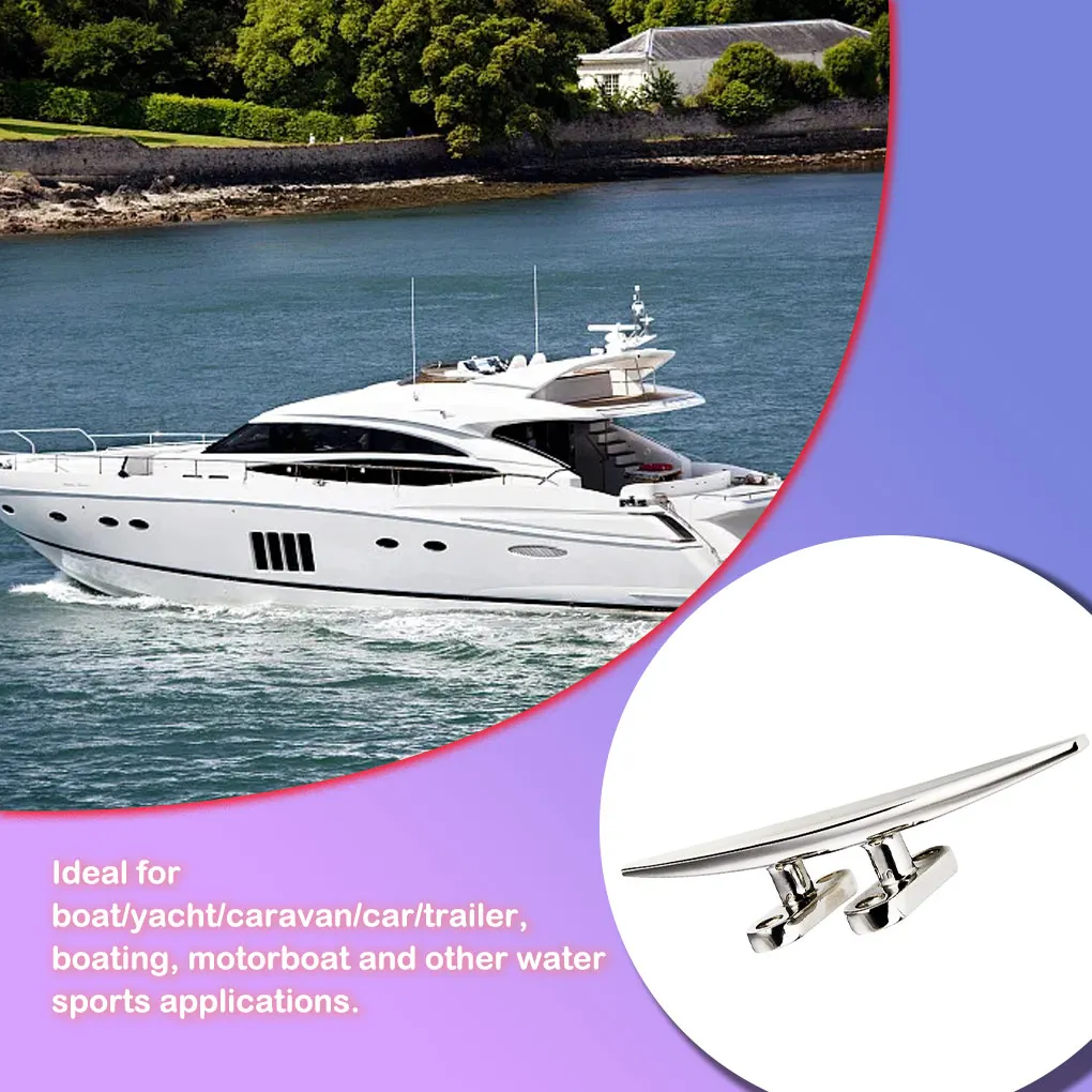 

Cleat Stainless Steel Boat Deck Dock Mooring Marine Bollard Flush