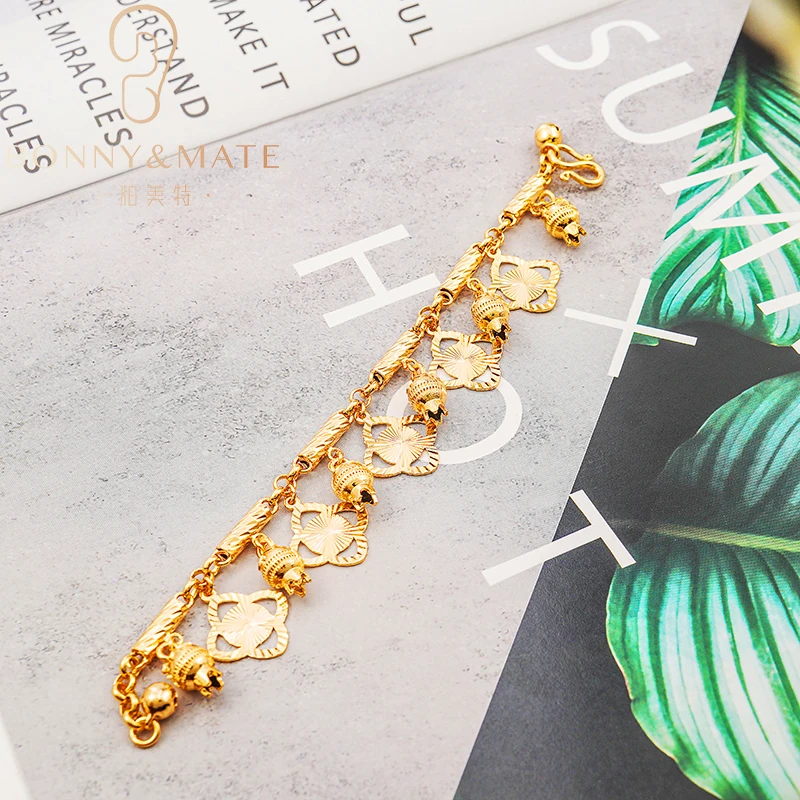 2024 новая модная позолоченная женская цепочка нерегулярный браслет-подвеска
