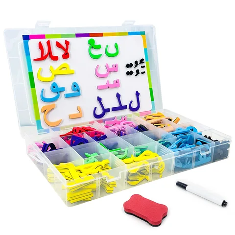Случайный цвет, пена EVA, магнитные Арабские буквы, магниты на холодильник, красочный развивающий набор игрушек, Арабские буквы алфавита