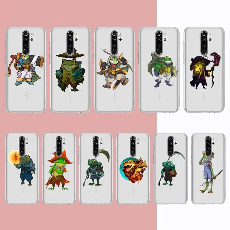

Cute Funny Frog Phone Case for Samsung A51 A52 A71 A12 for Redmi 7 9 9A for Huawei Honor8X 10i Clear Case