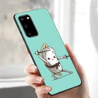 cartoon funny food phone case for samsung galaxy note 9 8 20 10lite s20 s10e s22ultra s10 plus s9 s8 s20fe s21 s22 s7 edge cover