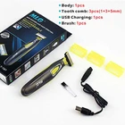 Моющаяся перезаряжаемая Бритва для бороды MLG, триммер для тела, Мужская машинка для бритья, уход за волосами и лицом, очистка