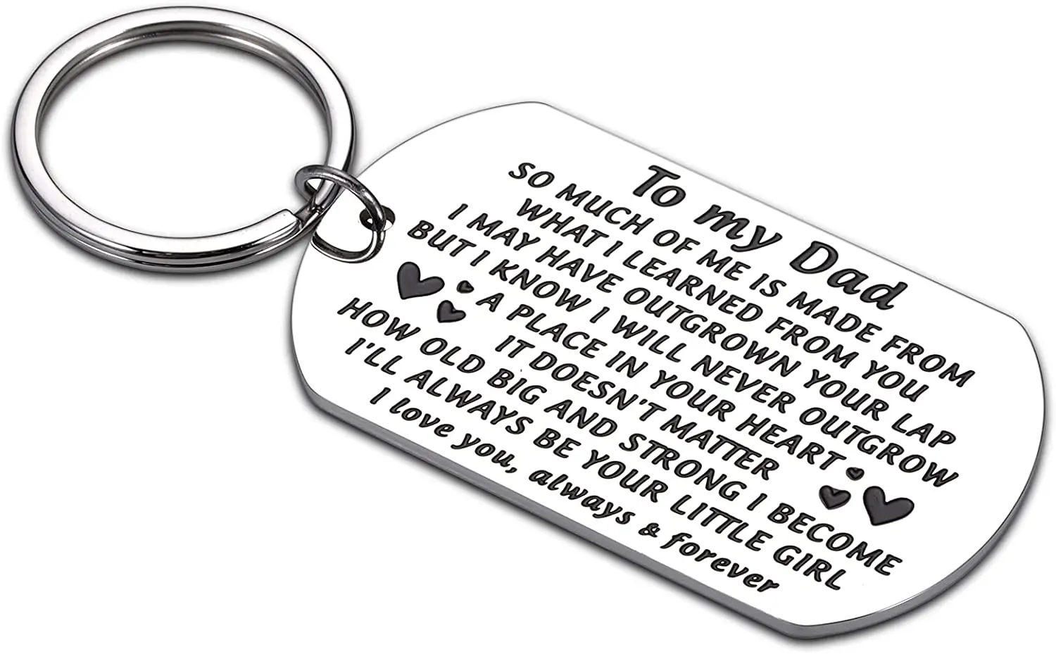 Подарок на день рождения папы от дочери значимый День отца брелок с надписью тему