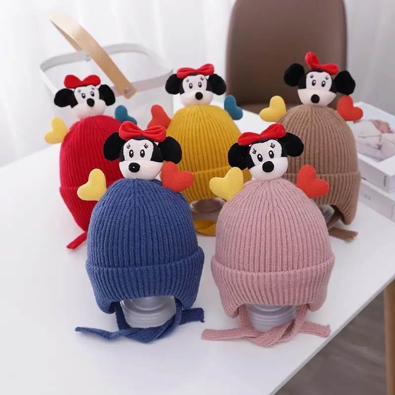 

Cute Baby Hat Autumn Winter Soft Plush Warm Ear Cap Kids Boys Girls Beanies Solid Color Earflap Hat Bonnet