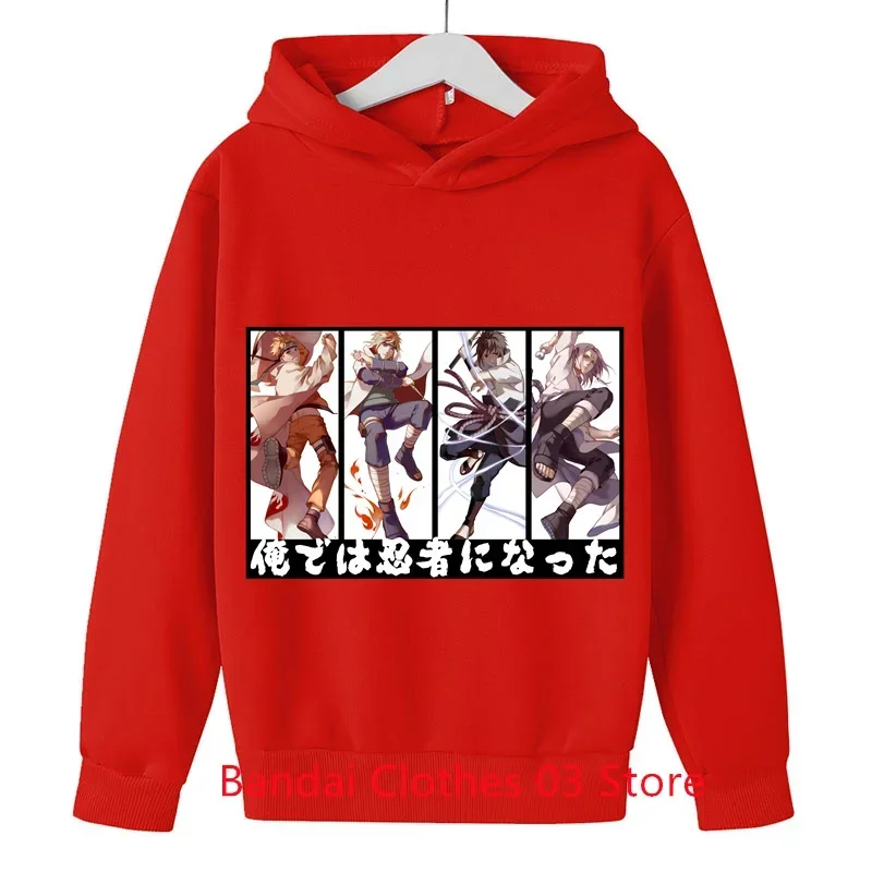 Весенне-осенняя толстовка с принтом аниме детская одежда унисекс длинными