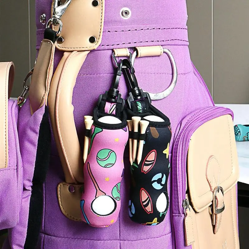 Bag Portable Mini Golf Ball Waist Pack Can Hold 3 Golf Balls 3 Nails Storage Pouch Waist Belt Clip Golf Accessories