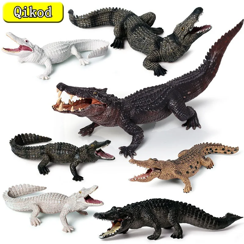 Горячая Распродажа искусственная дикая фигурка крокодила, коллекционные игрушки, крокодил, дикая Бриллиантовая детская игрушка-животное