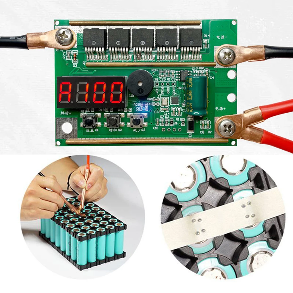 

12V Welder Digital Display Adjustable Spot Welding Device Industrial