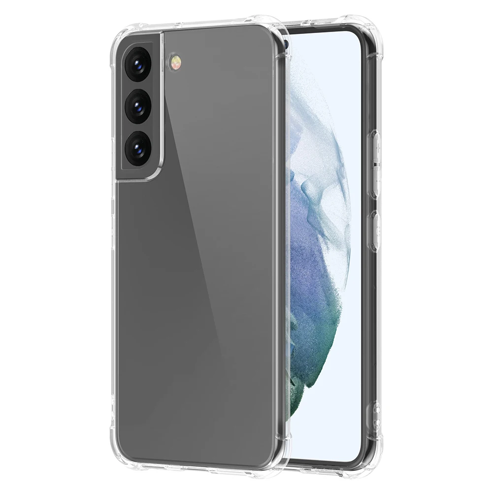 

Transparent Cellphone Back Protector Shockproof Soft Silicone Cellphone Case for Samsung S22/S22 plus/S22 Ultra