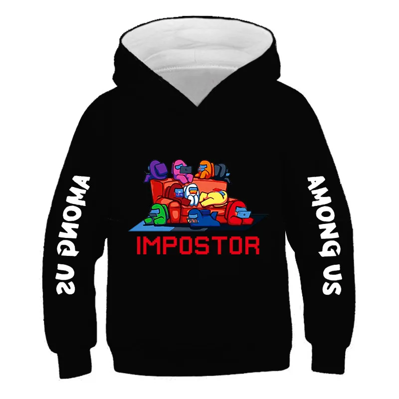 

2022 Autumn Baby Among Us Hoodies Clothes Children's Boys Girls Sport Sweatshirts Impostor Game Clothing Infant Kids Hooded Tops