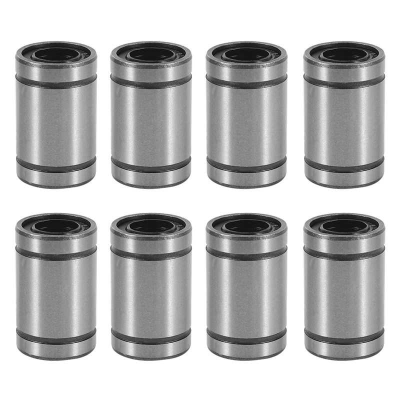 

8Pcs LM8UU 8X15x24mm Double Side Rubber Seal Linear Motion Ball Bearing Bushing