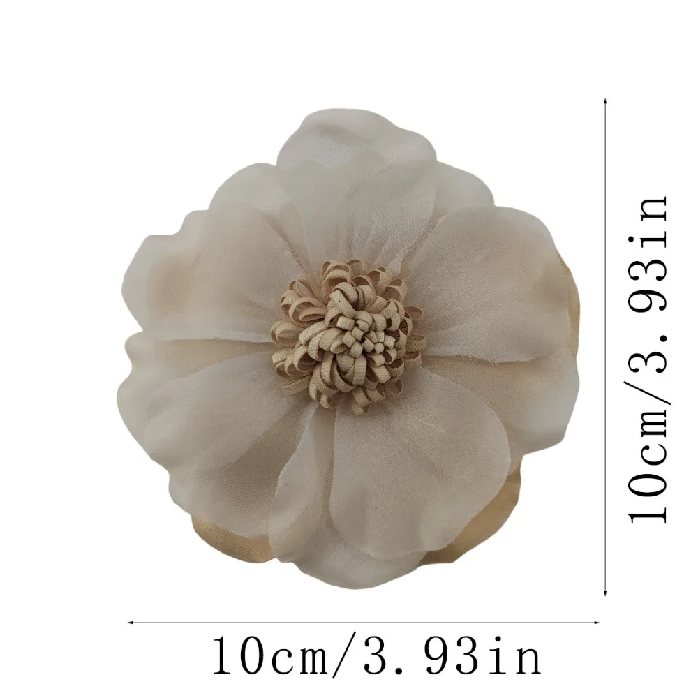 Модная тканевая художественная брошь из искусственного кружева Camellia Sinensis