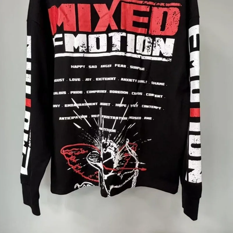 Футболка с длинными рукавами и круглым вырезом с принтом Mixed Emotion Archery Cupid для мужчин и женщин, повседневная рубашка-белье (art.: 3920da0f56407) - 3920da0f56407
