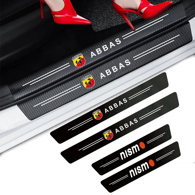 

Car Decorative Door Sill Stickers for Peugeot 206 208 308 307 207 3008 2008 407 508 408 Rcz Rifter 2021 Logo Car Accessories