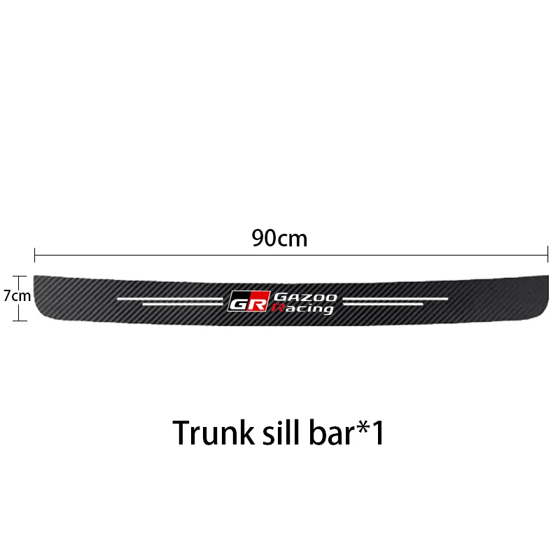 

GR Sport протектор порога автомобиля из углеродного волокна для Toyota GR Sport Gazoo Racing C-HR RAV4 Mirai Avensis Prado Prius Car