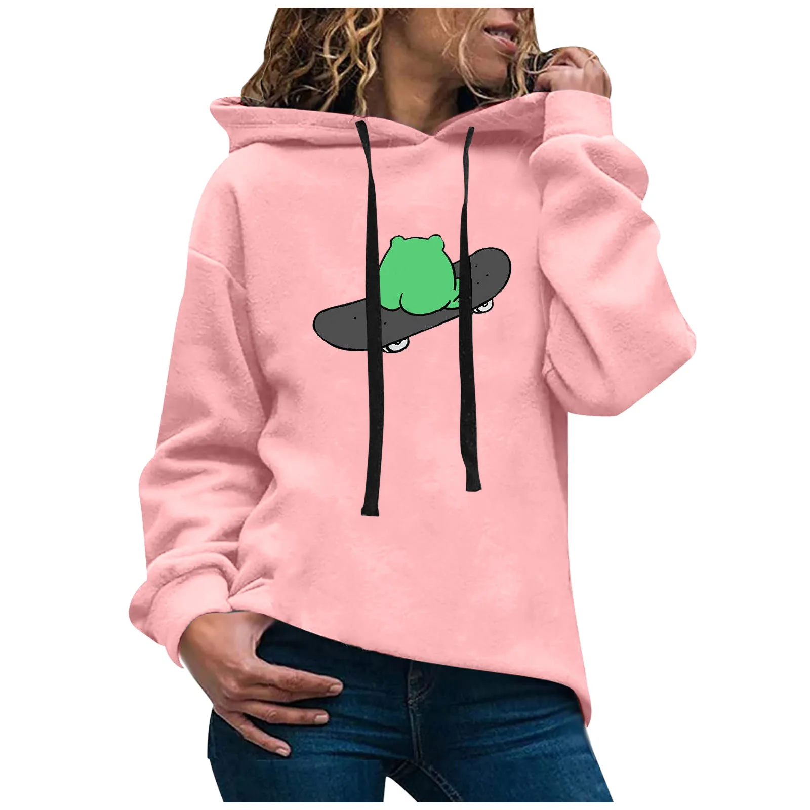 

Casual Jacket Long-sleeved Women’s Hooded Casual Printed Sweater Women's Hoodies Sweatshirts Hoodies for Women Oversized
