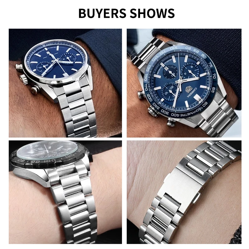Ремешки из нержавеющей стали для Tag Heuer Carrera Heritage Monaco Series