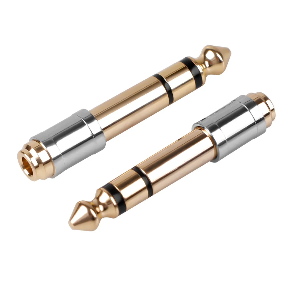 

6.35MM Male To 3.5MM Female Converters 1/4" Male 1/8" Female 6.35 To 3.5 Jack Headphone Audio Adapter Microphone Connector