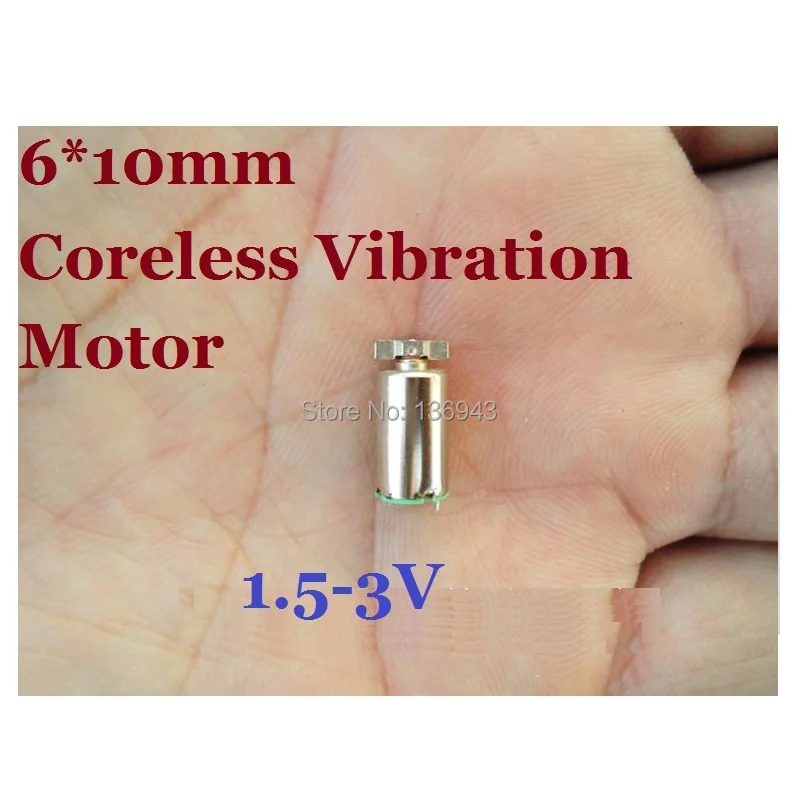 

50PCS 6*10mm 1.5 V - 3 V Hollow Cup Vibration Motor Coreless Vibration Motor,Strong vibration