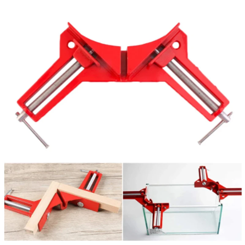 

Multifunction 4inch 90 Degree Right Angle Clip Picture Frame Corner Clamp 100mm Mitre Clamps Corner Holder Woodworking Hand Tool