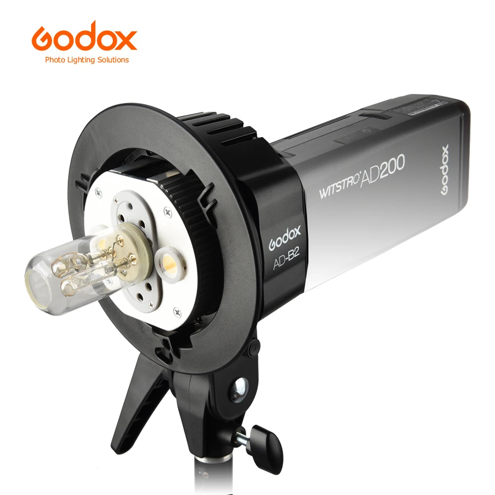 Новое крепление Godox AD-B2 с двойной головкой Bowens для установки 2 карманных вспышек