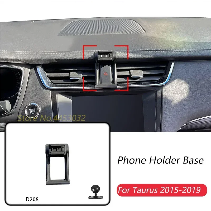 Фото Основание автомобильного держателя телефона для Ford Taurus 2015-2019, фиксированное основание для выпуска воздуха без кронштейна, аксессуары, диаметр 17 мм №1