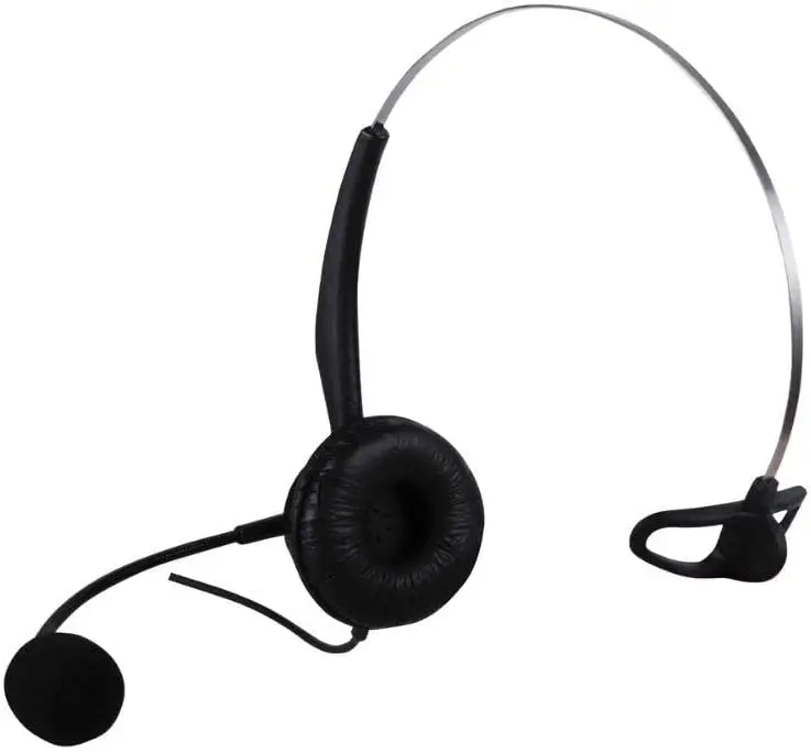 

NEW Fone De Ouvido Heasdet para Call Center RJ11 HS101 - Preto