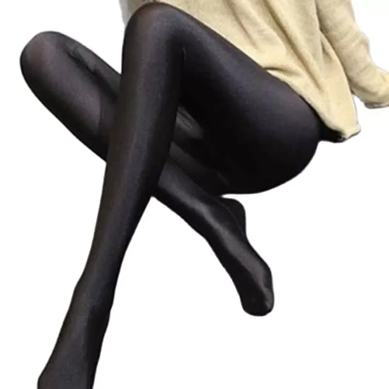 

lady black shine full length leggings women casual fitness skinny pants female step foot long leggings