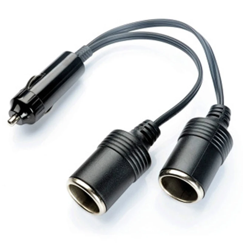 

Car Dual Port Cigarette Lighter Splitter Female Socket Plug Power Adapter Connector Output 10A Electric Wood